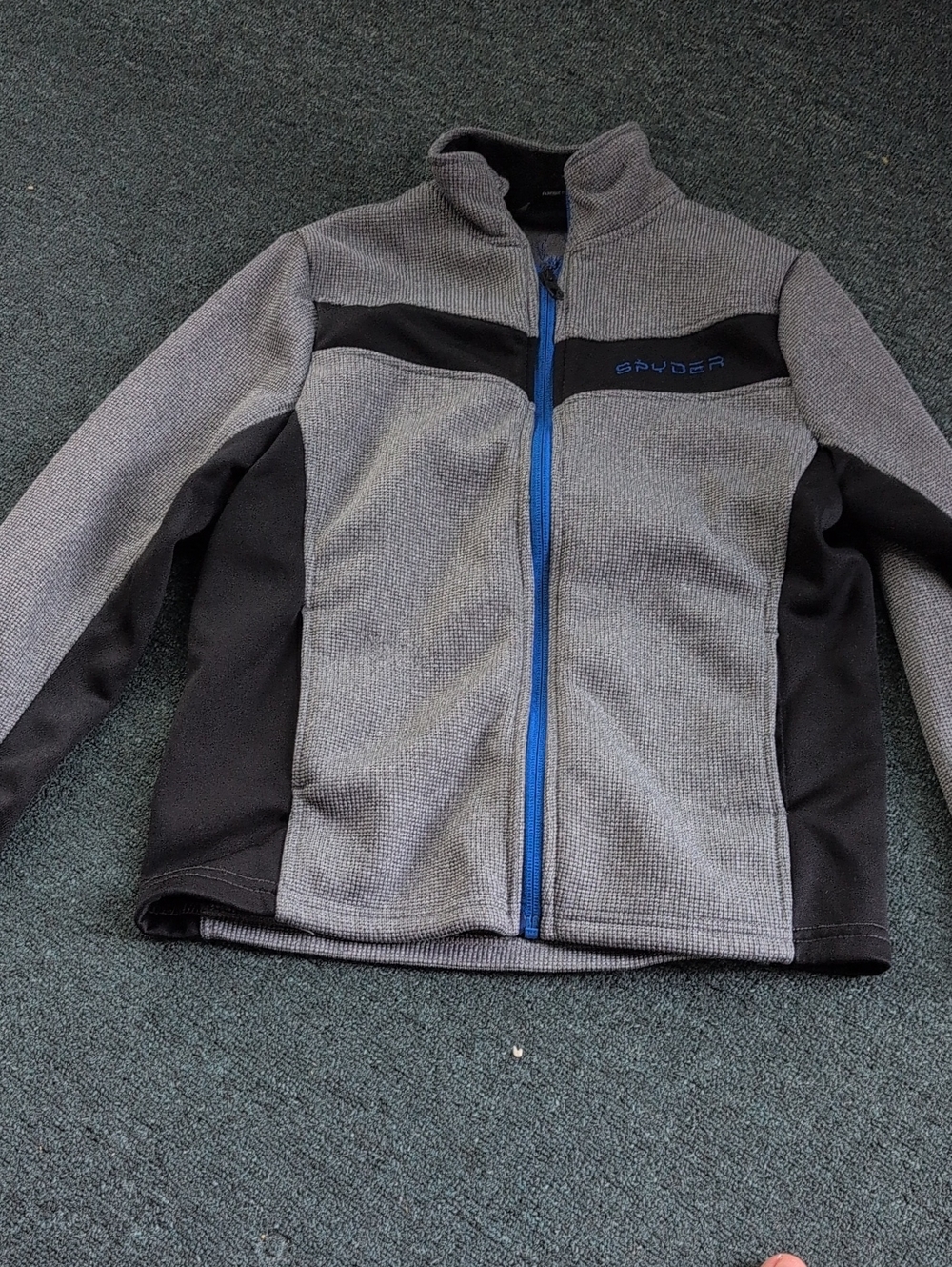 Spyder base layer full zip size 10-12 kids
